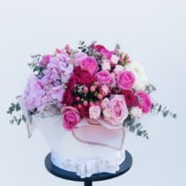  Pink Mixed Hat Box