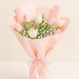 Pink Tulip bouquet