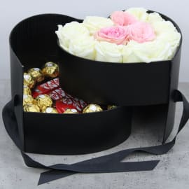 Loving Heart Choco Rose Box