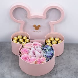 Micky Mouse Choco Floral Box