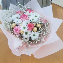 Chrysanthemum and Carnation Bouquet