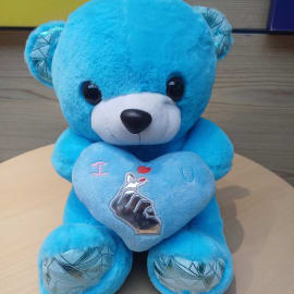 blue teddy bear