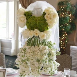Floral Gown Centerpiece