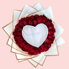 Flaming Heart Roses