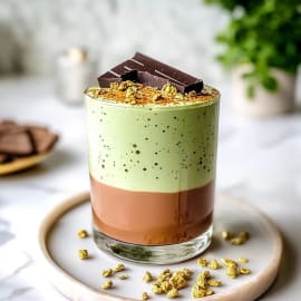 Iced Dubai Chocolate Matcha