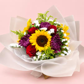 Mélange de fleurs captivant pour le cœur