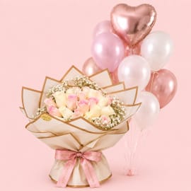 Blush Rose Balloons