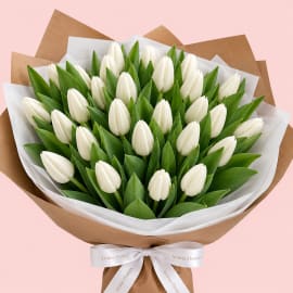white tulips