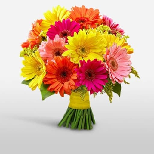 Multicolor Daisy Bridal Bouquet