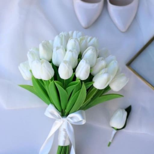 Bridal Bouquet & Groom Boutonniere