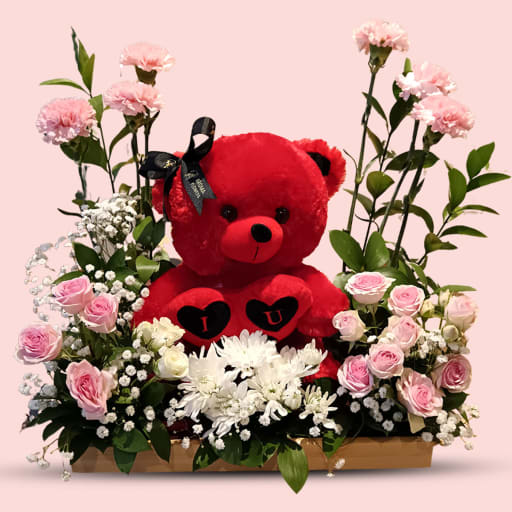 Mix Flowers Basket