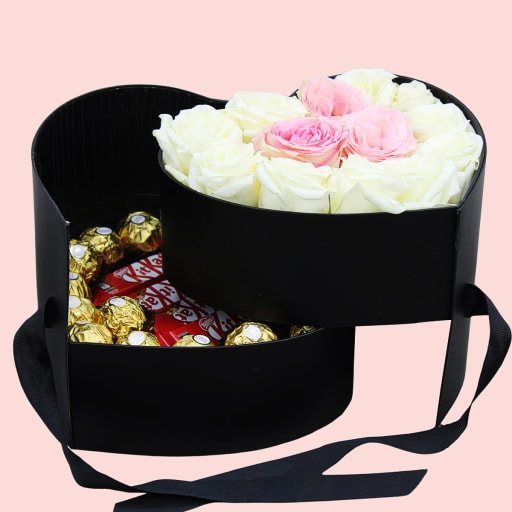 Loving Heart Choco Rose Box