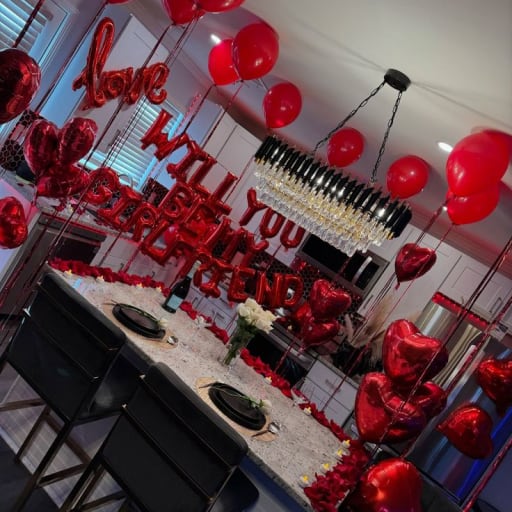 Girlfriend Proposal Decor