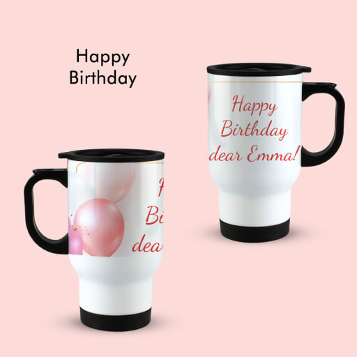 Red Script Mug