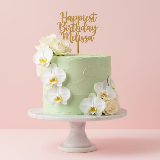 Mint Orchid Cake