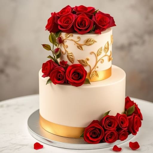 15 Gorgeous Roses Cake