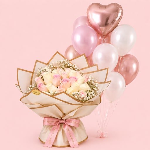 Blush Rose Balloons