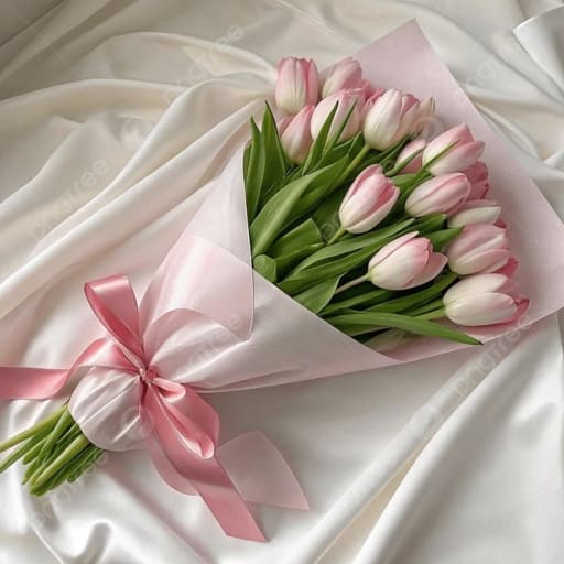Elegant Pink Tulip Bouquet