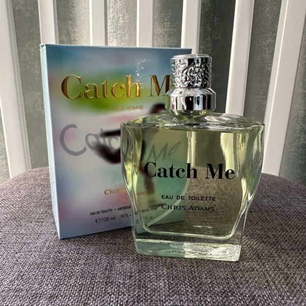 Chris Adams perfume bottle, fresh and versatile scent.