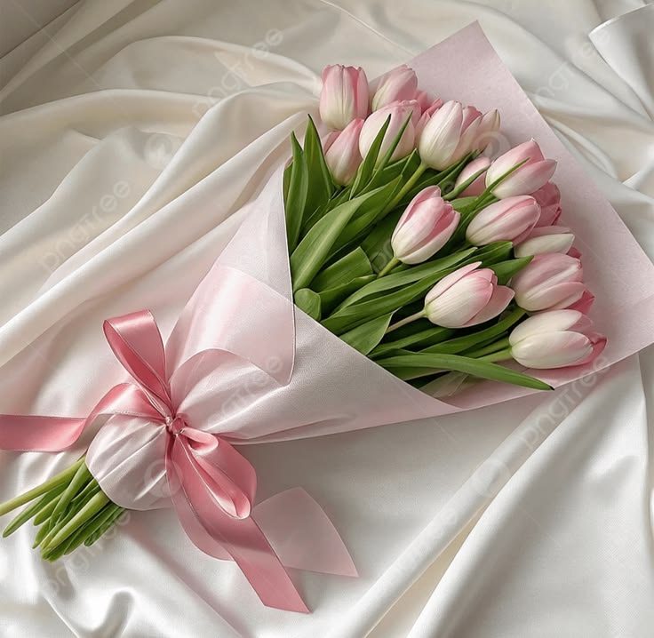 Elegant Pink Tulip Bouquet