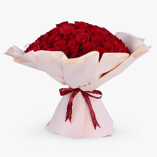 100 luxury red rose
