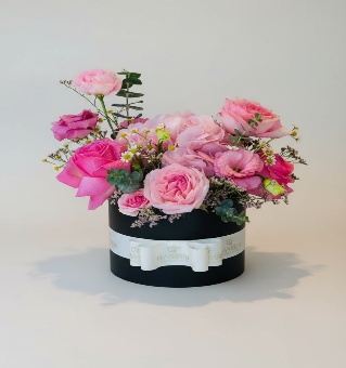pink mix flowers box