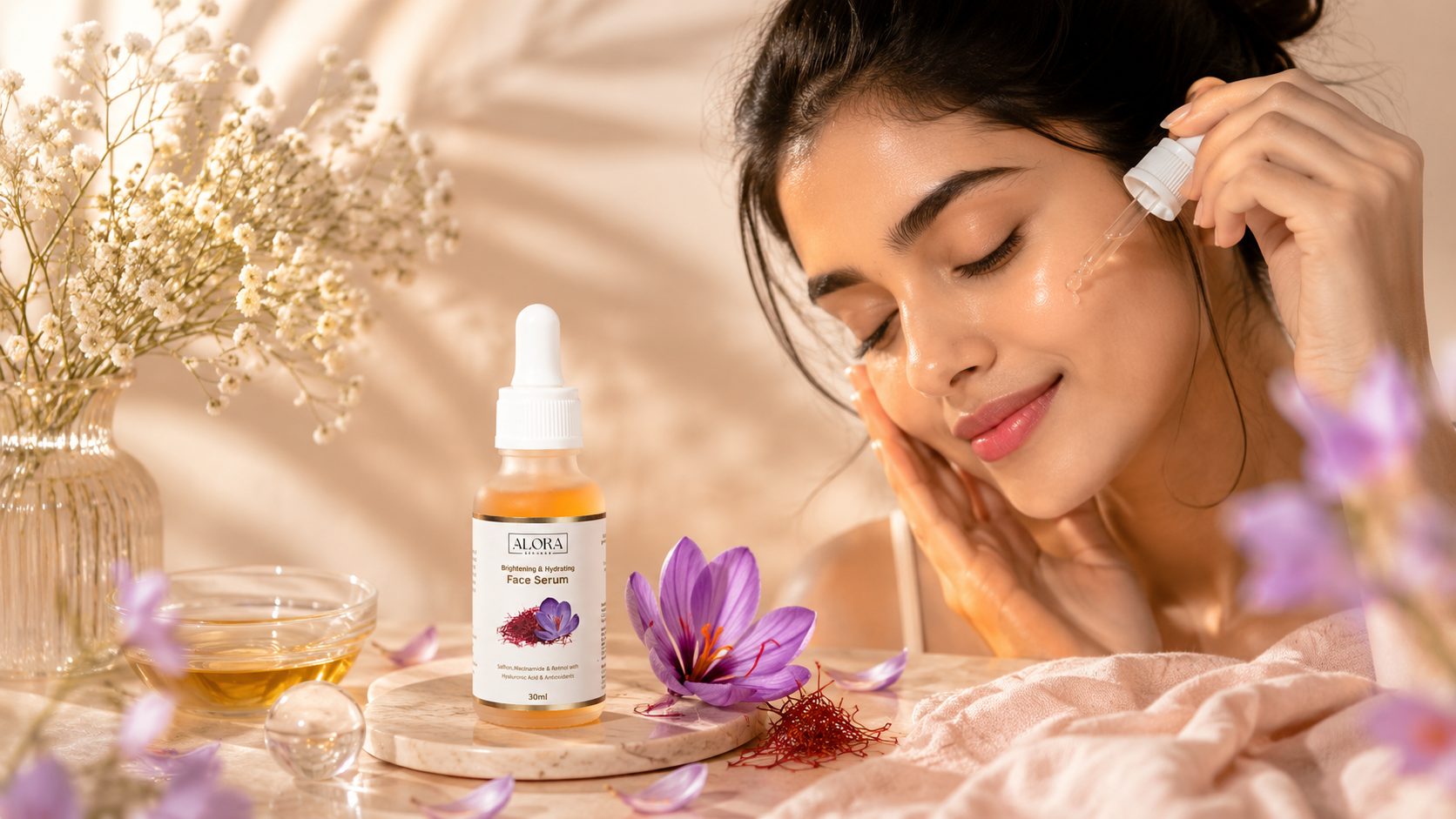 Face Serum Ingredients: What Saffron & Niacinamide Do