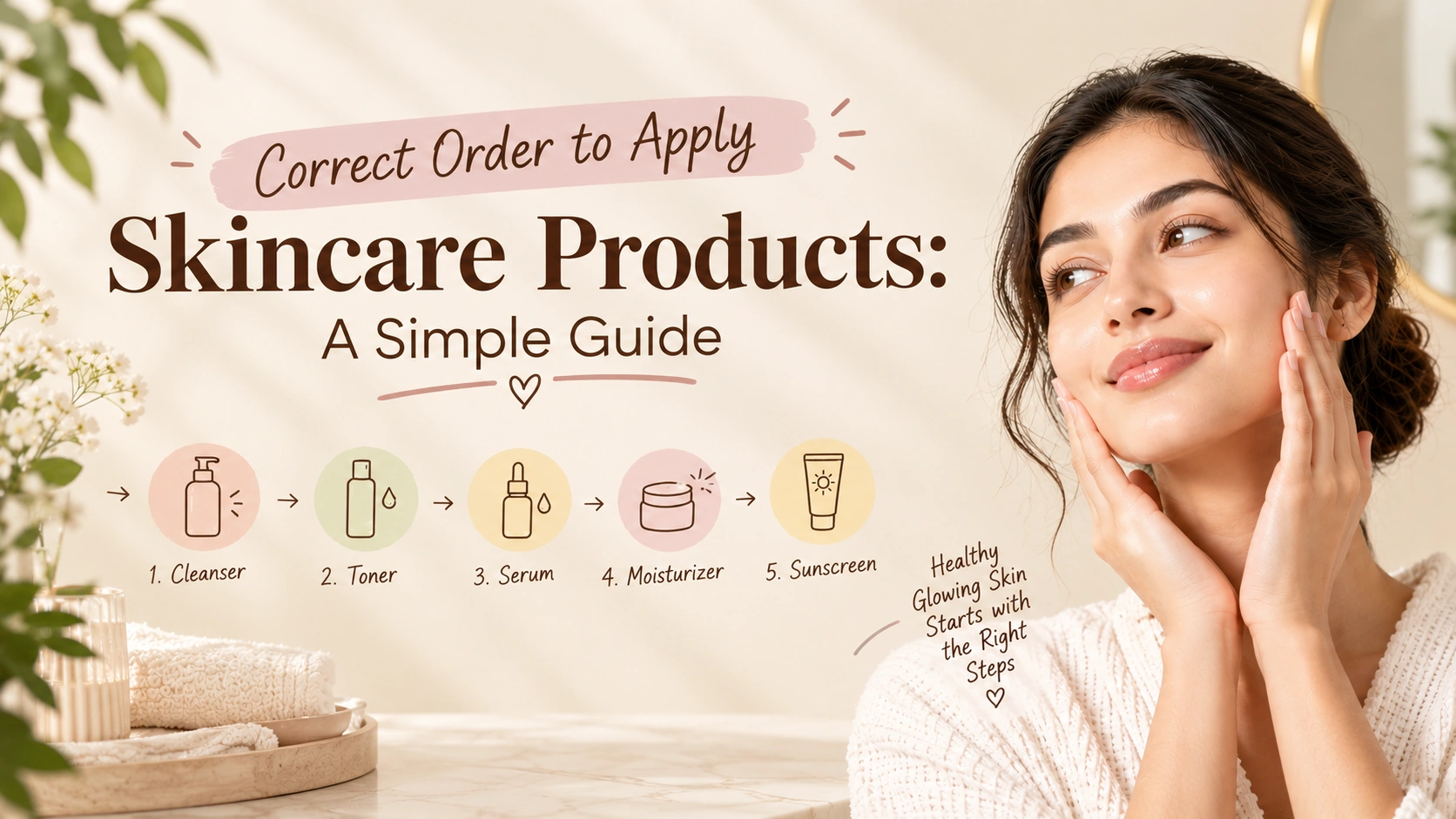 Correct Order to Apply Skincare Products: A Simple Guide