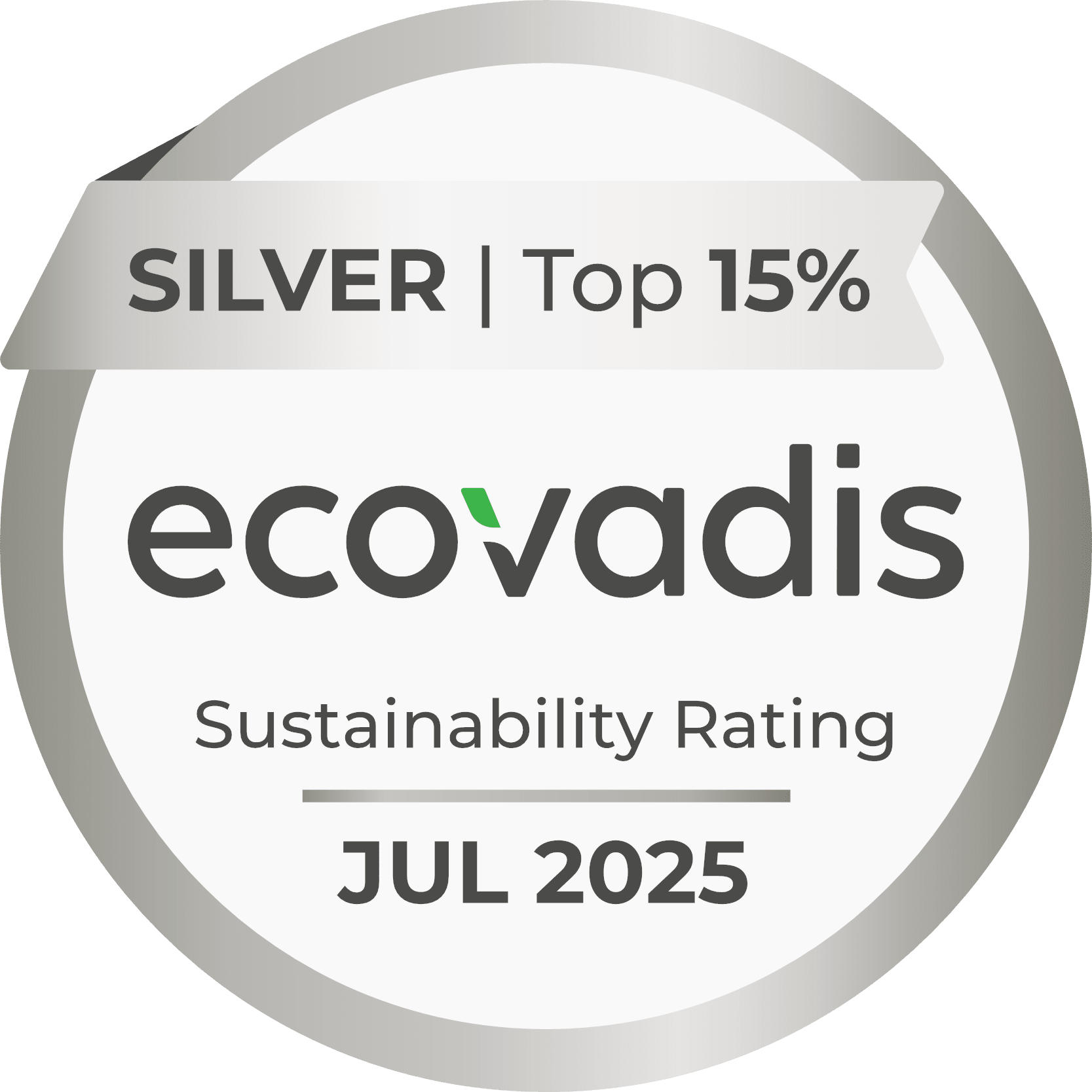 EcoVadis Silver Sustainability Rating
