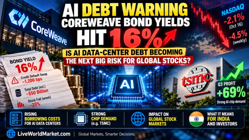 CoreWeave Bond Yields Hit 16%: AI Data Center Debt Risks