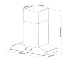 EMG9030 90cm Range Hood