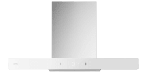 EMG9008-CW 90cm White Glass Range Hood(with Decoration Cover)