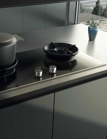 Fotile Cook Top color: gray and black