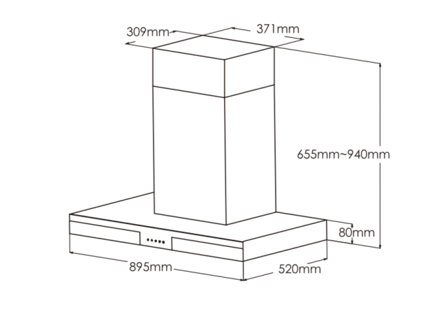 EMS9020 90cm Range Hood