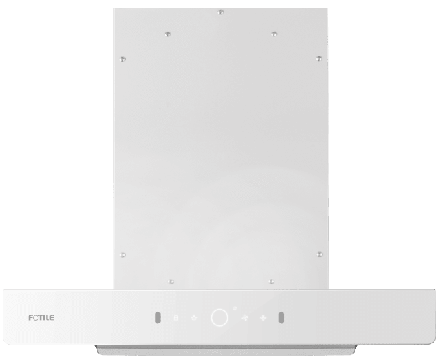 EMG6018-W 60cm White Glass Range Hood(Without Decoration Cover)