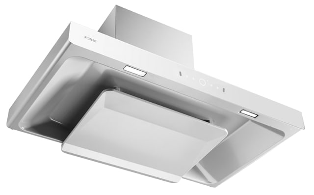 EMG9008-CW 90cm White Glass Range Hood(with Decoration Cover)