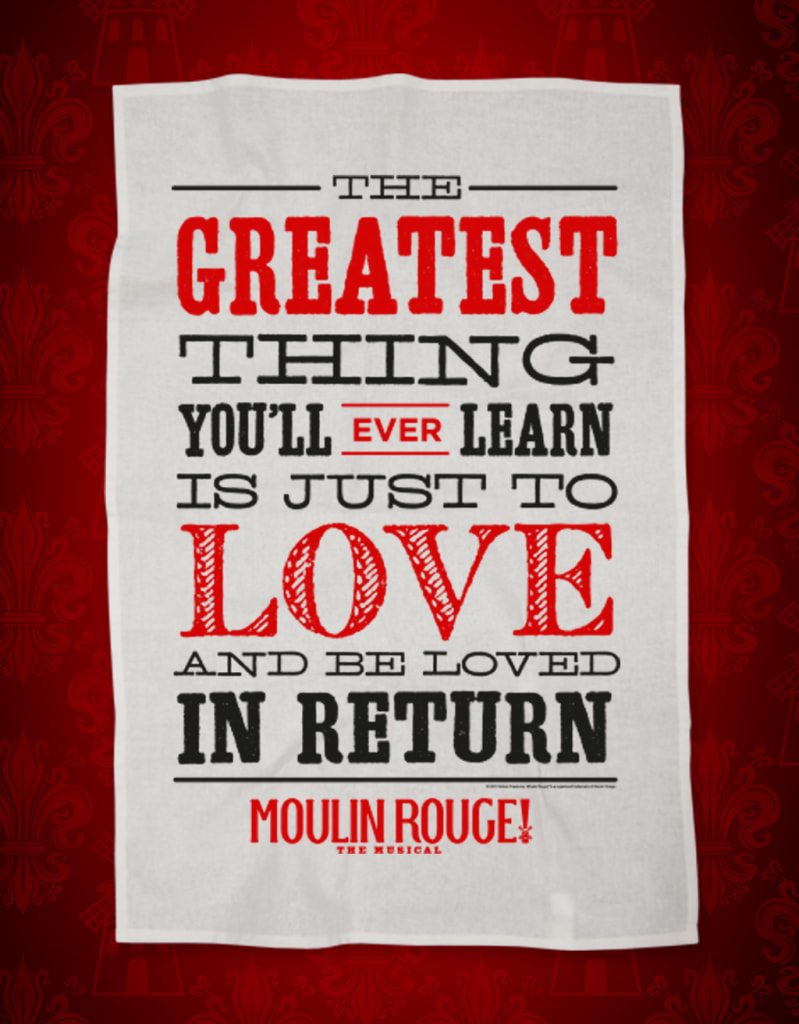 Moulin Rouge the Musical Merchandise | Tea Towel