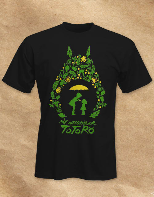 Motif Pattern Black T-Shirt - Adults