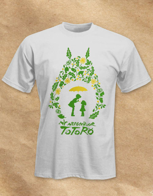 Motif Pattern White T-Shirt - Adults