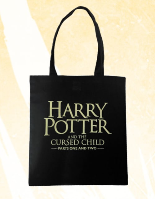 Cursed Child Logo Text Tote Bag