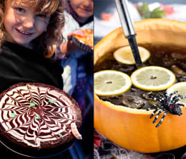 Choklad och rödbetskladdkaka med spindelnät