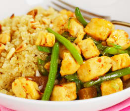 Quorn med quinoa och mango chutney