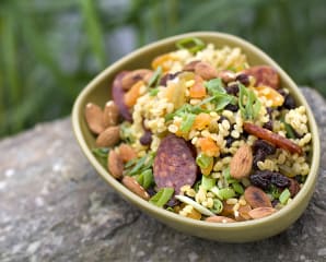 Bulgur med russin, aprikos och mandel