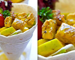 Wrap med curry och äpple