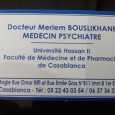 Dr Meriem Bouslikhane, Psychiatrist, Psychotherapist, Psychogeriatrician, Addictologist, Casablanca