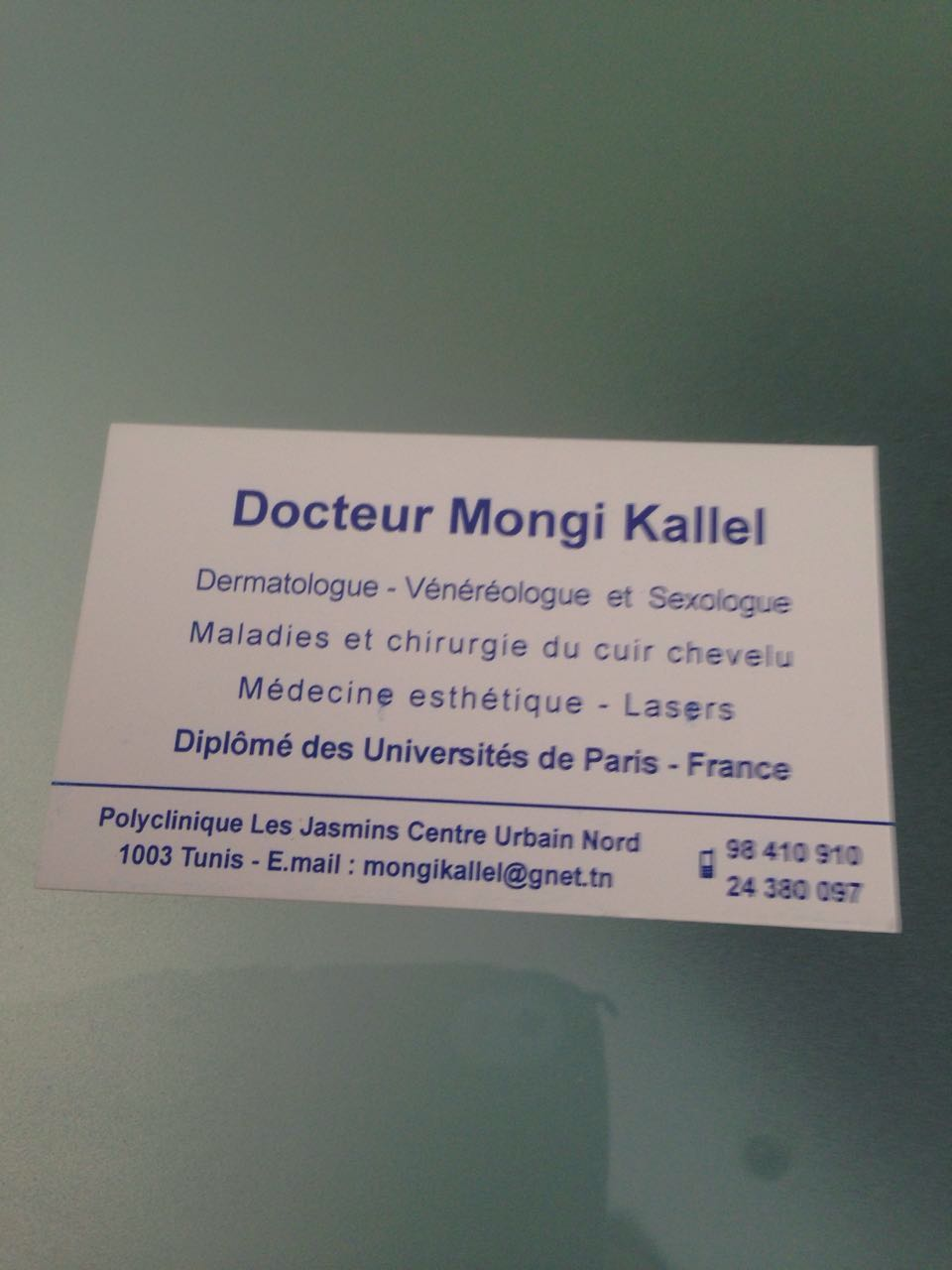 Dr Mongi Kallel Dermatologue à Tunis