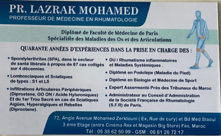 Pr Mohamed Lazrak