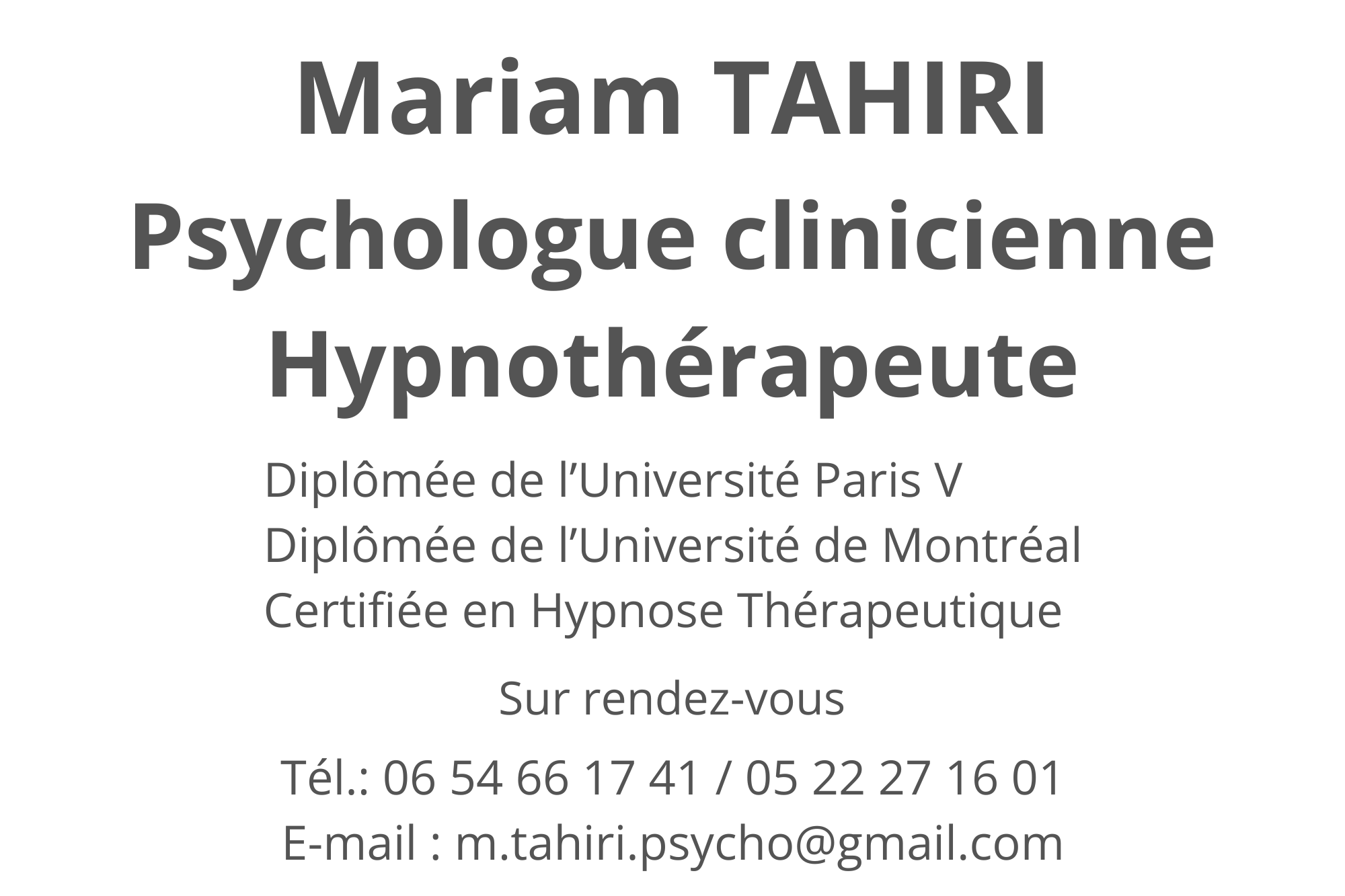 Mariam Tahiri