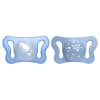 Micro Soother 0-2m 2pk Blue