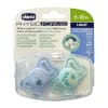 CHICCO Soother: Physio Light Blue Sil 6-16m 2pc